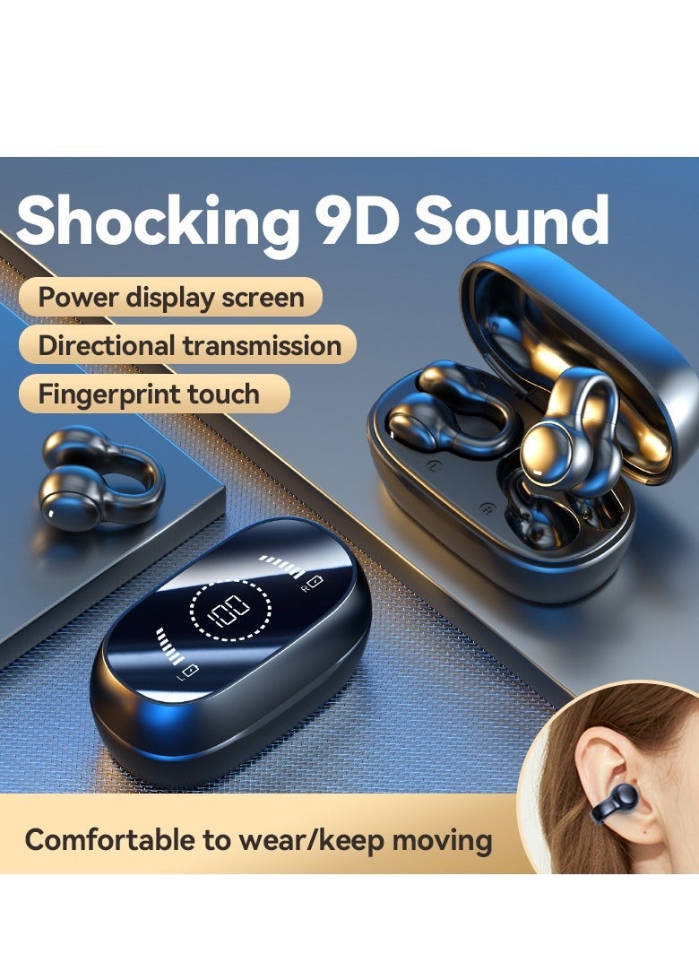 سماعات أذن بلوتوث بمشبك - تحمي سمعك، صوت هاي فاي 9D، لمستخدمي سماعات الرأس الثقيلة والأطفال، المستخدم في الهواء الطلق - Image 4